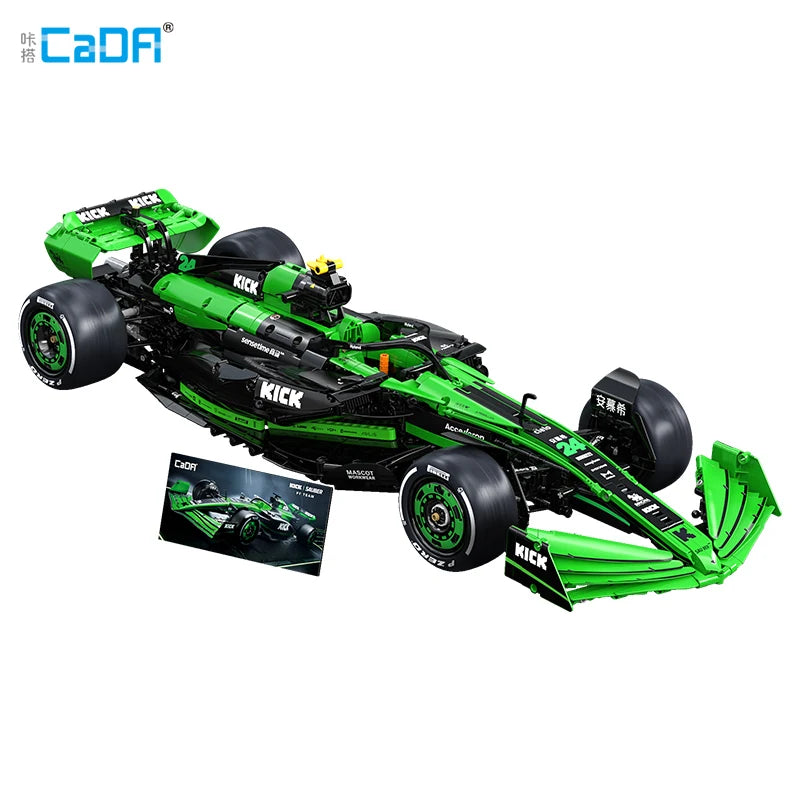 Cada 1:8 MOC Sauber F1 Team C44 Formel-1 F1 Racingbil Nummer 24 Sportsbil Byggeklosser City KICK Bilklosser Leker Gave