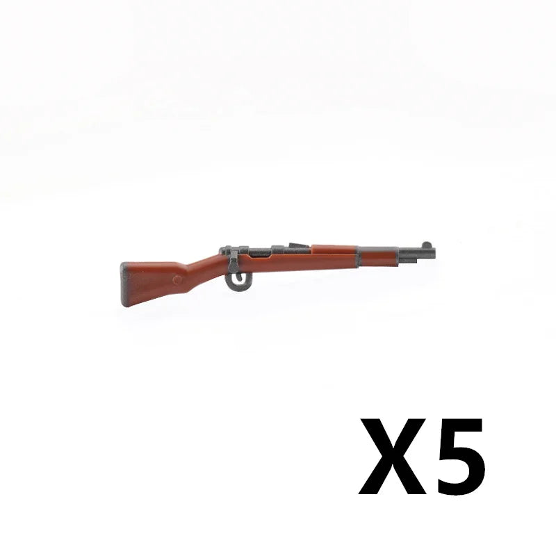 5/10 WW2 Soldier Weapons Building Block Two-color Printing Machine Rifle Submachine Sniper Guns Military Accessories Bricks C238 - CADA BRICKS®