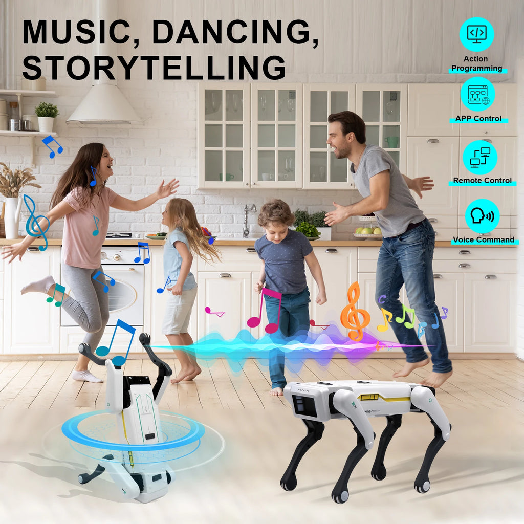 Intelligent AI RC Robot Dog Voice Dialogue APP Remote Control Programming Singing Dancing Machine Dog Kids Toys