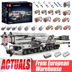 Mould King 17007 Technical Car Toys Motorized LTM 11200 Crane Truck Building Block Assembly Model Brick Kid Christmas Gifts