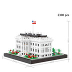 KNEW BUILT Capitol City Construction White House Micro Building Blocks US Mini Architecture Adult Children Toys Assemble Bricks