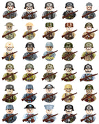 Military Building Blocks, Figures, Action Figures, Toys, Mini Dolls, Soldier Characters, Children's Toys, National Army Phalanx - CADA BRICKS®