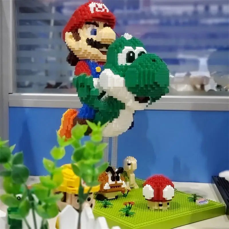 New Anime Mini Blocks Cute Cartoon Peach Luigi Building Bricks Toys for Children Present Bowser Valentine Girls Boy Juguetes - CADA BRICKS®