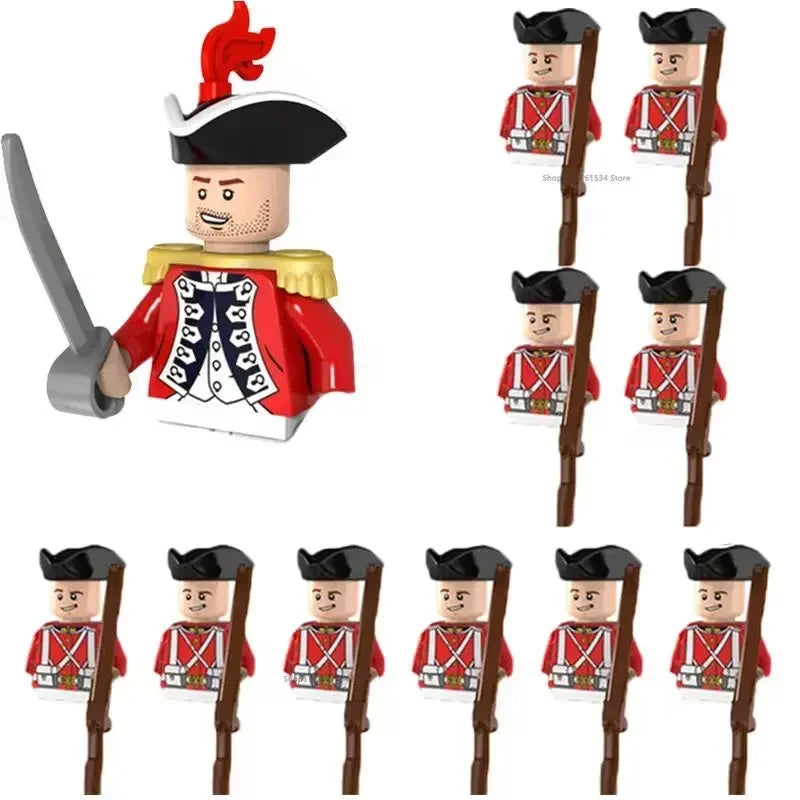 WW2 Mini Military Imperial Navy Soldier Building Blocks Caribbean Pirates Figures Bricks Educational Toys For Boy Christmas Gift