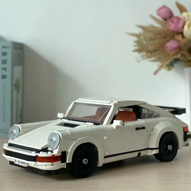 1458 TEILE neues weißes Supersportwagen Super-Rennwagen Anpassungstechnologie Montage Modellbausteine Kinderspielzeug Geburtstagsgeschenke