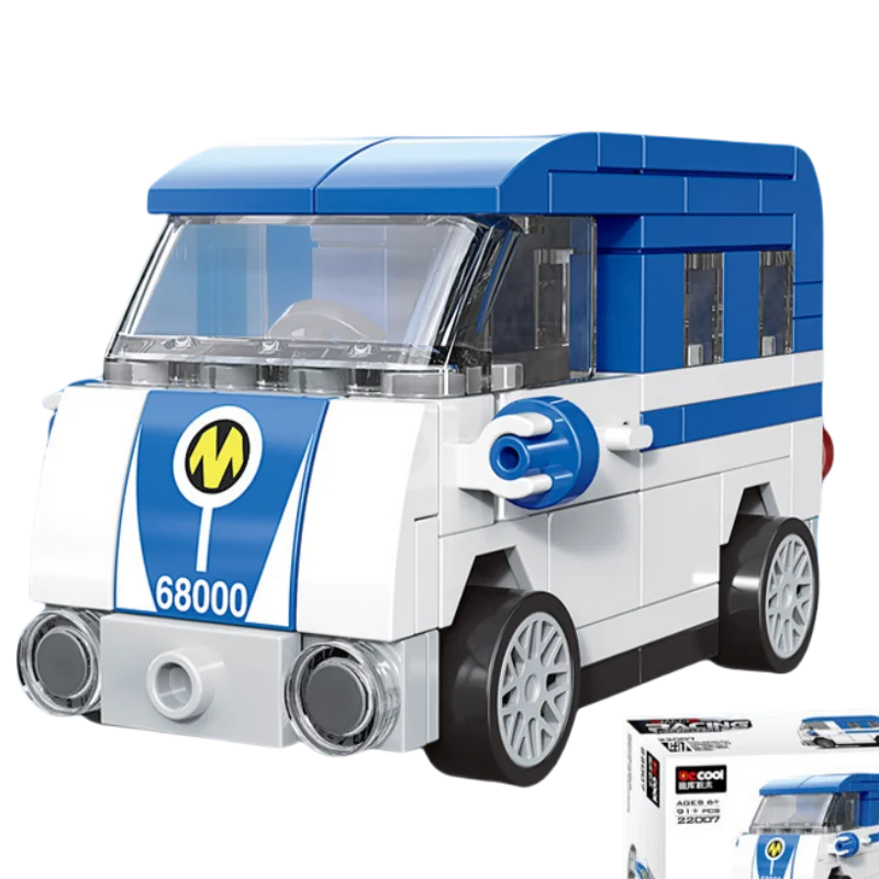 DIY Racing Car Bus Engineering Vehicle Ambulance Pull Back Model Building Blocks Brick Toys Children Boys Compatible With Lego