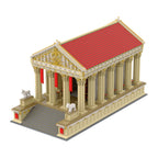 Gobricks MOC Mattoni Modello Tempio Romano Antico Architettura Medievale Tempio Romano Antico Blocchi da Costruzione Giocattoli da Assemblare Regalo per Bambini