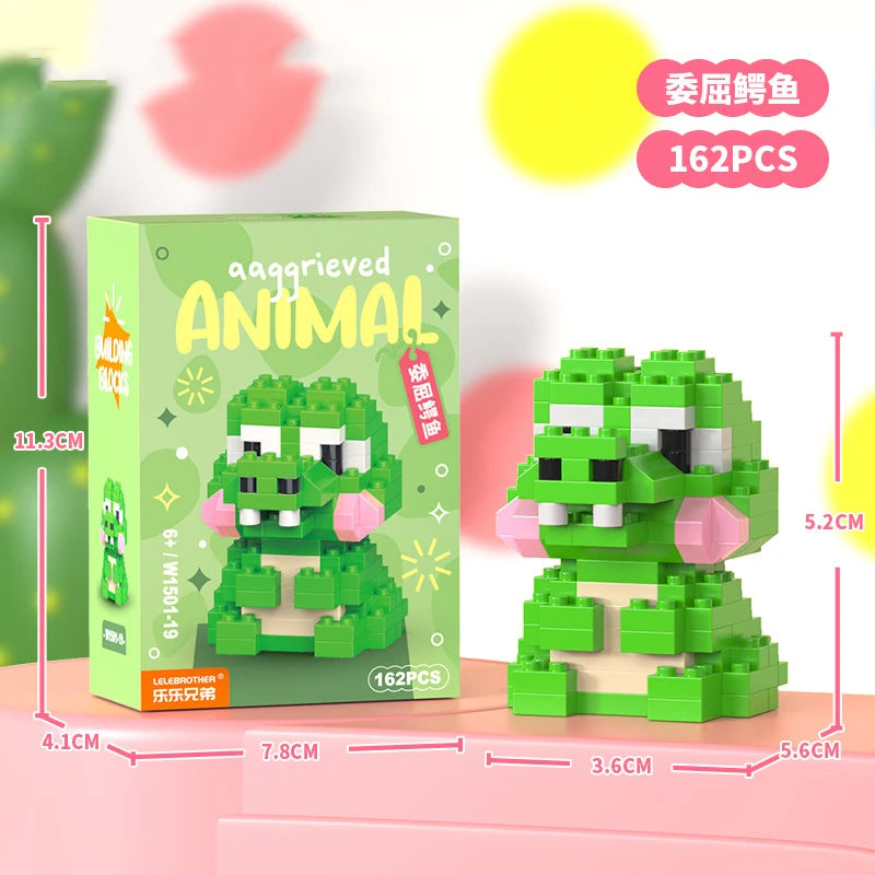 Cat Micro Diamond Small Particles Assembled Building Blocks Animals Mini Brock Building Construction Toys for Kids Boys  9 to 12 - CADA BRICKS®