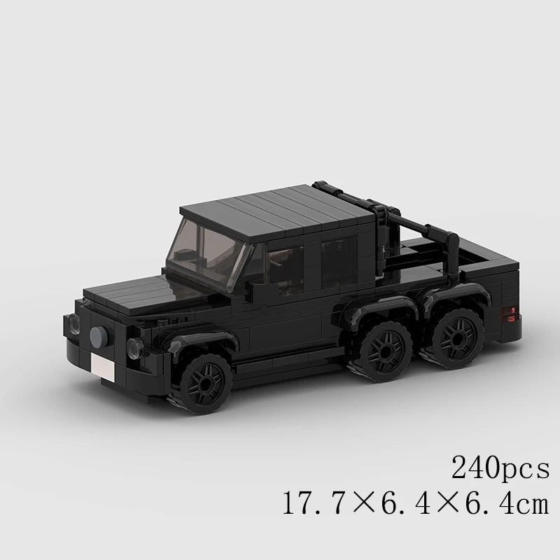 City Truck Vehicle Pickup Heavy Cargo Transport Model Building Blocks Machinery Shop Van Creative Carriage Harvester Car Kid Toy - CADA BRICKS®