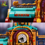 HUIQIBAO 1557pcs City Cyberpunk Style Hotel Architecture Model Building Blocks Street View Set Construction Bricks Toys Gift