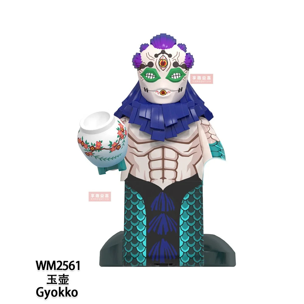WM blocks 6116 6137 6138 Demon Slayer Tanjirou Nezuko Inosuke Zenitsu Giyuu Rengoku Uzui Tengen anime bricks building blocks