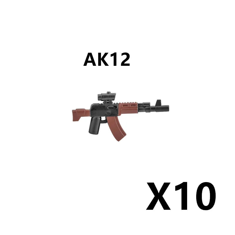 5/10 WW2 Soldier Weapons Building Block Two-color Printing Machine Rifle Submachine Sniper Guns Military Accessories Bricks C238 - CADA BRICKS®