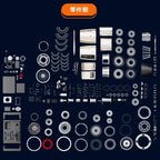 F135 jagerfly turbojetmotor modell 3D tredimensjonalt metall byggesett leketøy lansering populærvitenskap gave