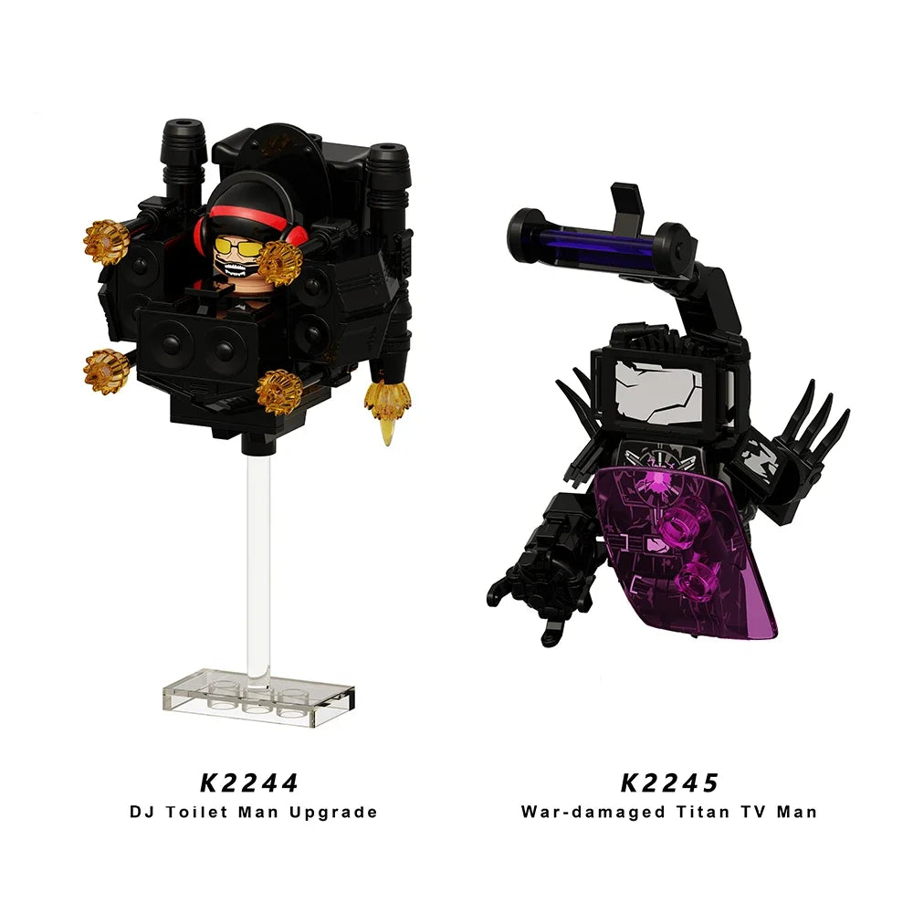 New KDL SWAT Skibidi Toilet Man Figures Anime Block Toys TvMan Titan Cameraman Speakerman Bricks Model Toy For Kid Birthday Gift - CADA BRICKS®
