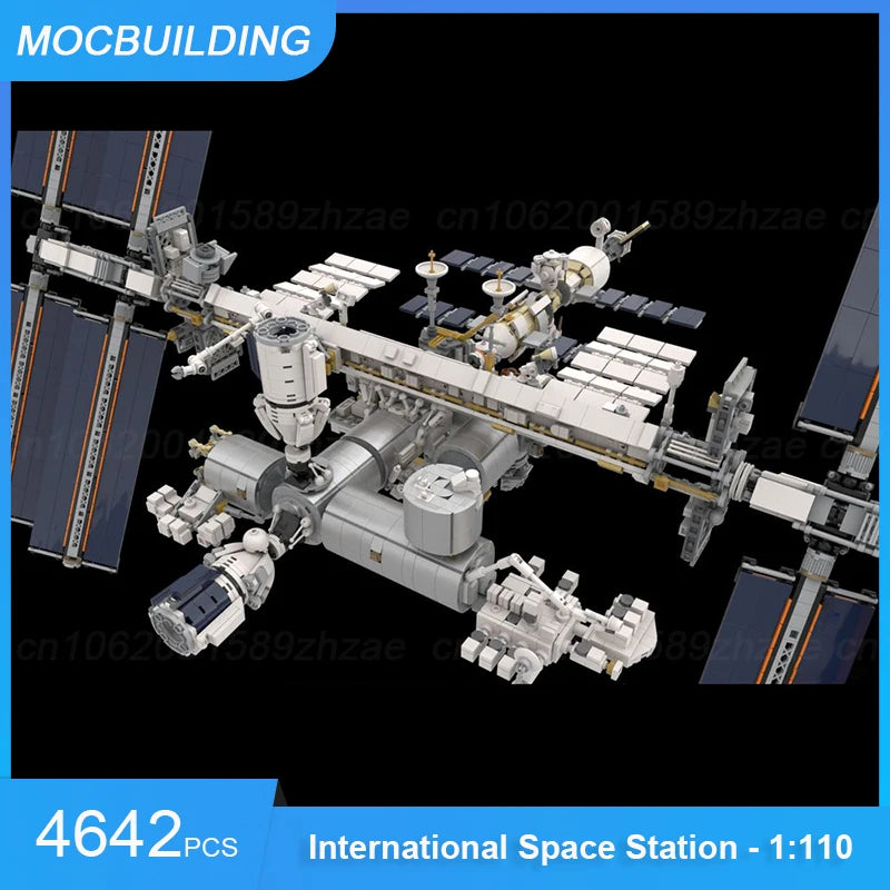 MOC Building Blocks International Space Station 1:110 Scale Historical Timeline 2021 DIY Assemble Bricks Model Toys Gift 4642PCS