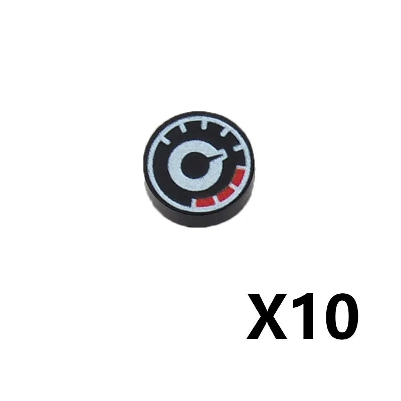 City Printed Accessories Building Blocks Computer Controller Monitor Keyboard Dashboard Mobile Phone Radio Mini Bricks Kids Toys - CADA BRICKS®