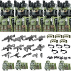 Military Army Figures Building Blocks SWAT Ghost Commando Special Forces Soldier Weapons Gun Hat Shield Belt AK Mini Bricks Toy - CADA BRICKS®