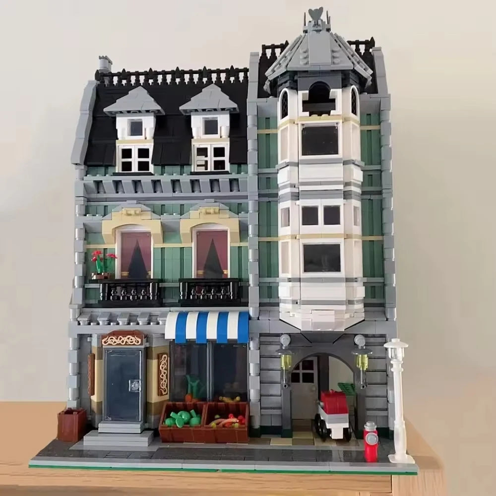 Creatoring Expert Brick Bank Detective's Assembly Square Model MOC Street View  Building Blocks Toys 10255 10251 10211 10185 - CADA BRICKS®