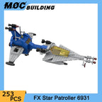 MOC Building Blocks Classic Space Station Series Small Moon Buggy Rocket Car Creative Shuttle-Craft Toys DIY Bricks Xmas Gifts