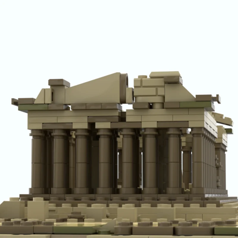 1513pcs MOC Ancient Architecture Series Parthenon Classical Temple Design DIY Model Building Blocks Birthday Toys Gift