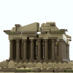1513pcs MOC Ancient Architecture Series Parthenon Classical Temple Design DIY Model Building Blocks Birthday Toys Gift