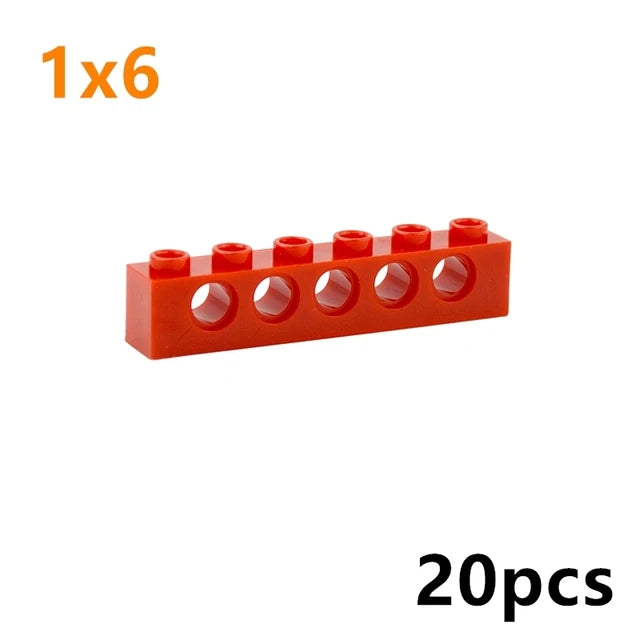 Technical Building Block MOC Combination Studded Long Beam with Hole Thick Bricks Compatible 3703 32018 3895 2730 3894 3701 3700 - CADA BRICKS®