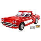 2024 Red Retro Technical Compatible 10321 Original Sport Car Building Blocks Assemble Vehicle Bricks Toys Kids Boyfriend Gift