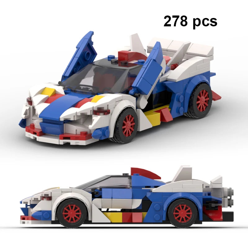 Moc Speed Champion Technical Car City Vehicle Racing Car Building Blocks Sports Car Garage Carro Rennau Voiture Creative Toys - CADA BRICKS®