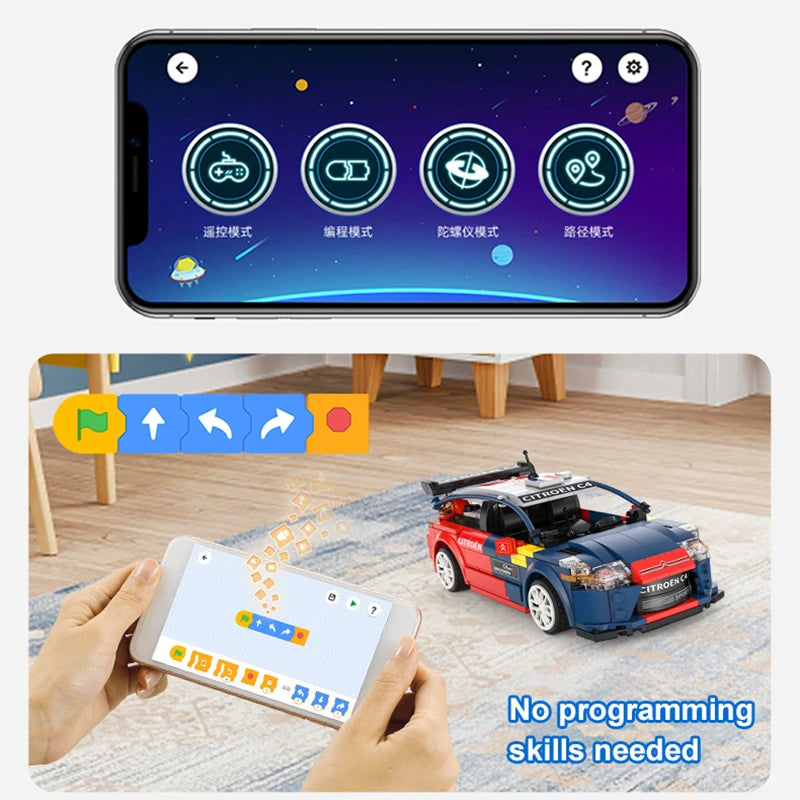 Cada Citroen WRC 2008 Champion Vehicle Building Blocks City Remote Control Racing Car RC Super Sports Car Bricks Toys Boys Gifts - CADA BRICKS®