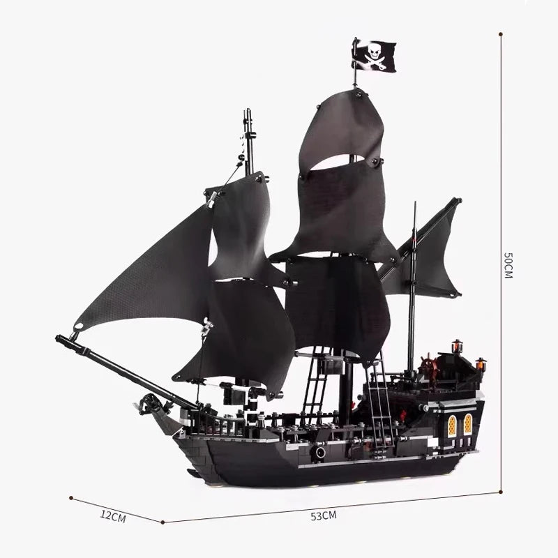 Pirates Of The Caribbeans Queen Anne Revenge Warship The Black Pearl 4195 4184 Ship Building Blocks Model Toys Bricks Kids Gifts - CADA BRICKS®