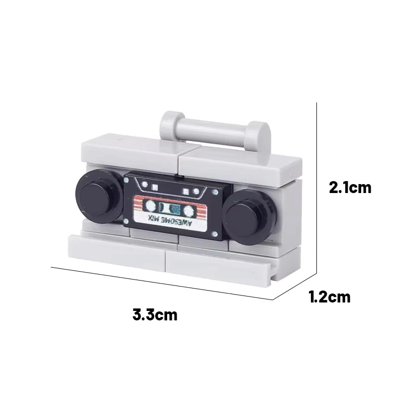 City Printed Accessories Building Blocks Computer Controller Monitor Keyboard Dashboard Mobile Phone Radio Mini Bricks Kids Toys - CADA BRICKS®