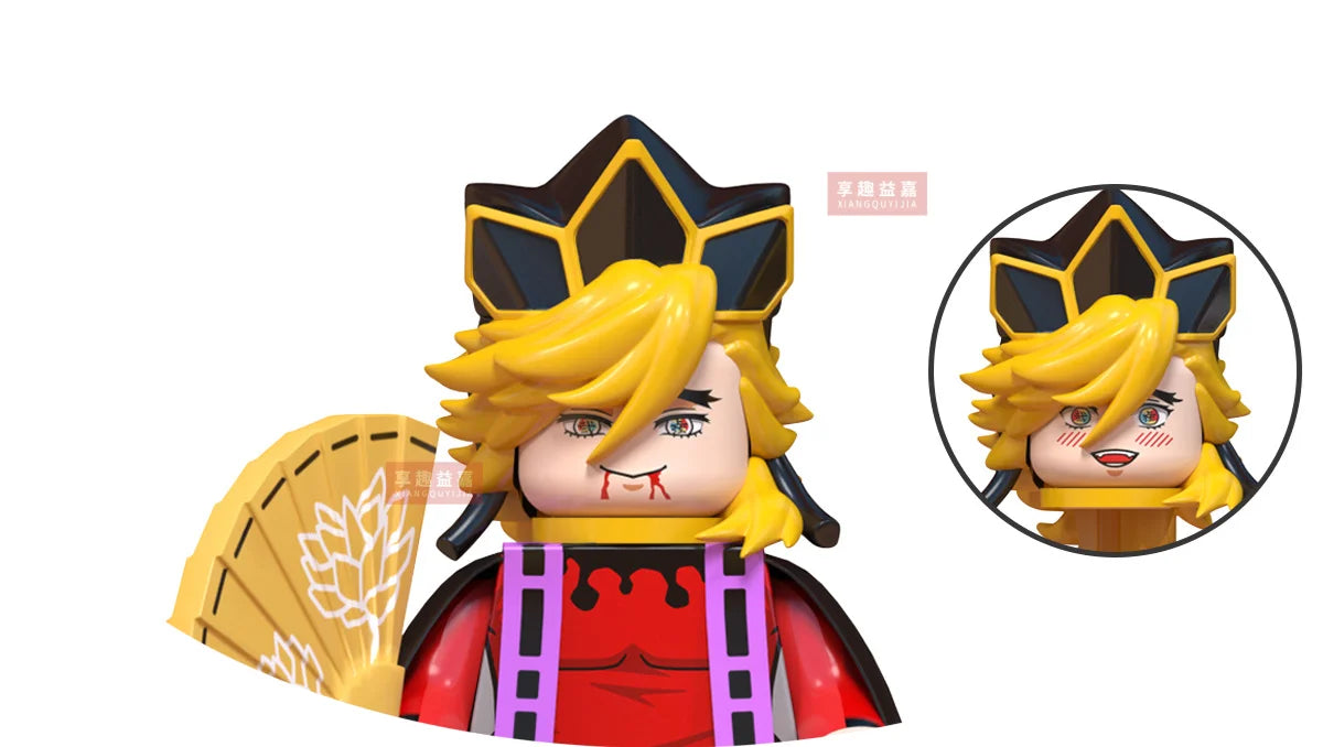 WM blocks 6116 6137 6138 Demon Slayer Tanjirou Nezuko Inosuke Zenitsu Giyuu Rengoku Uzui Tengen anime bricks building blocks