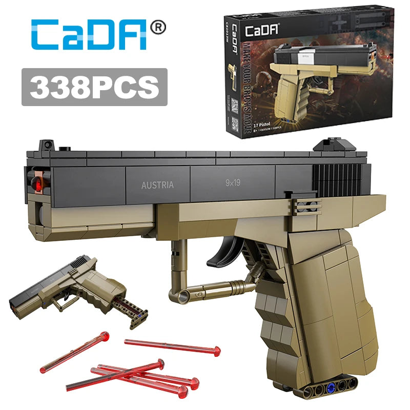 Cada SWAT Military WW2 Weapon Spear Building Blocks Compatible City Police For Pistol GUN Blocks Toys Bullet for Boys Gifts