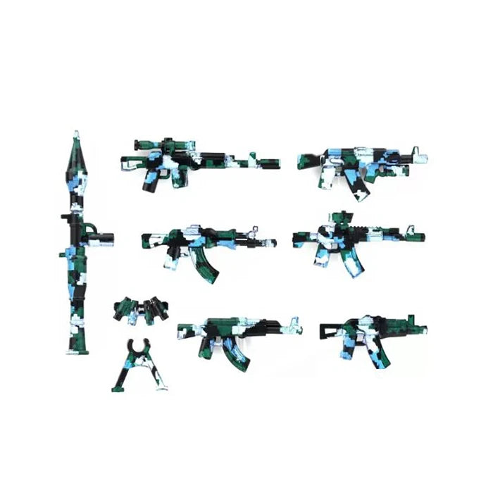 Military Special Forces Police SWAT Gangster Weapons Guns Mortar Jeeps Off-Road Armored Vehicle Model Soldier Building Block Toy