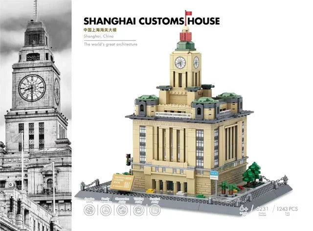 MOC World Famous Architecture Edifice Opera House Building Blocks Villa Savoye Bridge Tower Toy Children Birthday Christmas Gift - CADA BRICKS®