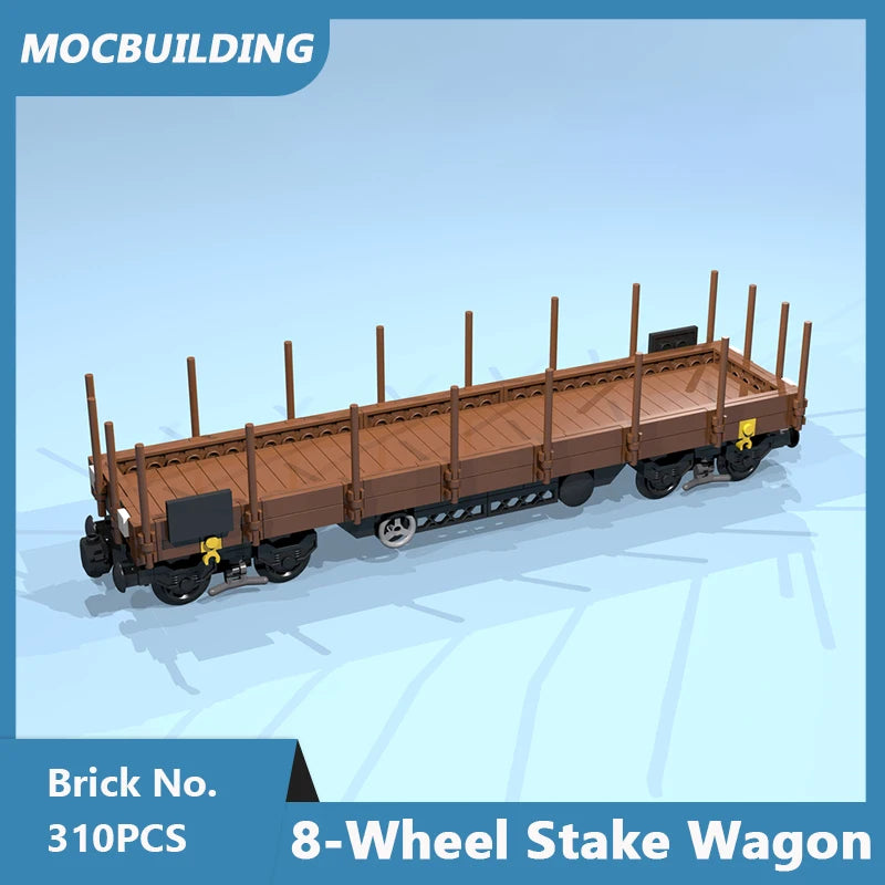 MOC Building Blocks Trailer for 8109 Flatbed Truck Model DIY Assembled Bricks Creative Educational Collection Toys Gifts 314PCS