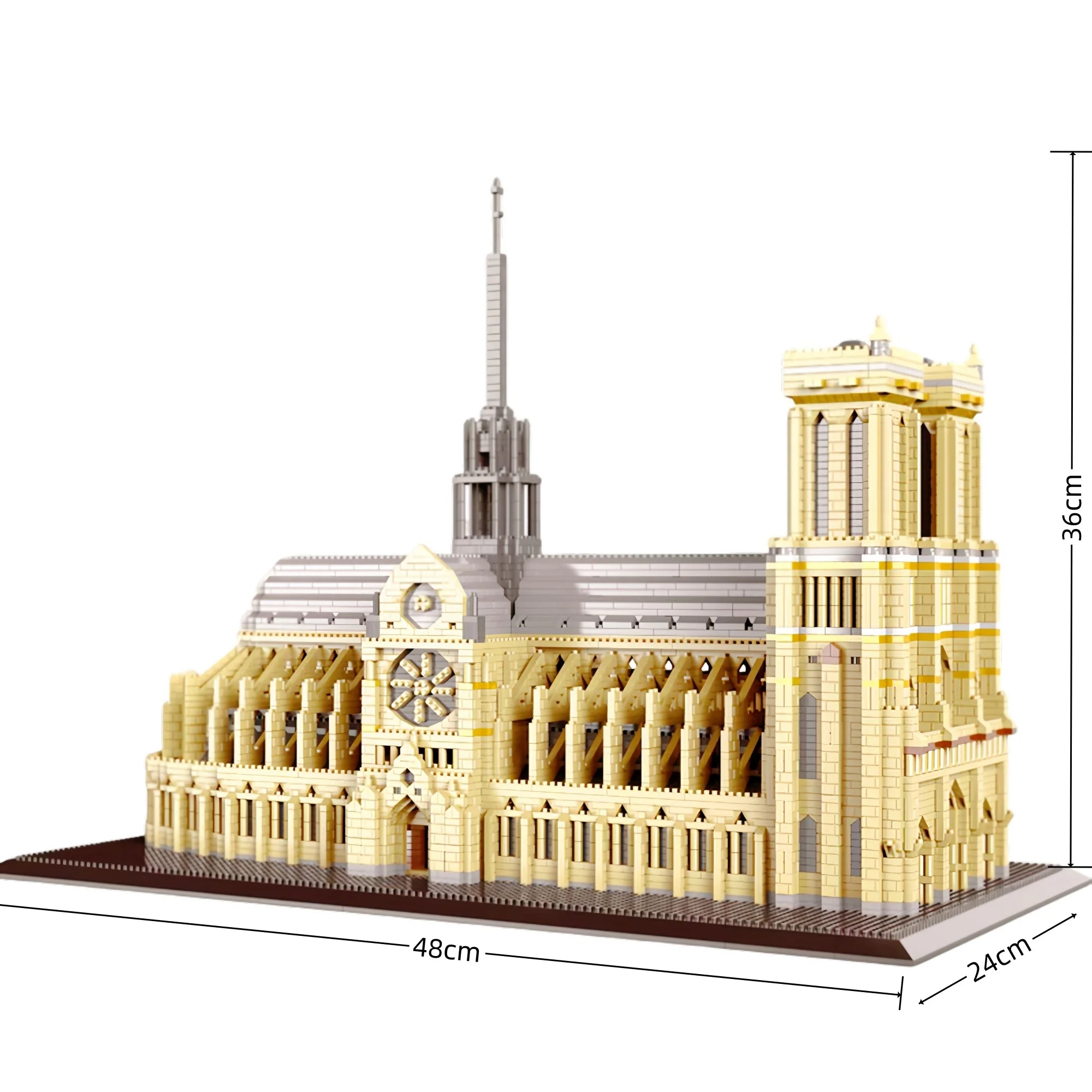 Knew Built Louvre Micro Mini Building Blocks for Adult, Architecture Toys Set, Construction, Arc Triomphe Eiffel Assembly Bricks