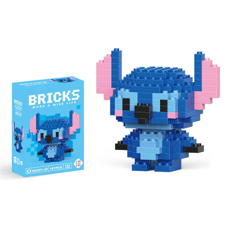 Disney Small Granular Building Model Toy Cartoon Character Stitch, SpongeBob Mini Block Toy Christmas Gift for Children - CADA BRICKS®