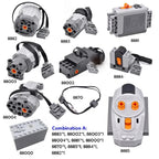 Electronic Model Building Blocks MOC Power Functions Motor Technical Parts IR Speed Remote Control Receiver Battery Box DIY Toys - CADA BRICKS®