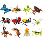 Moc Insect Animal Model Bee Ant Butterfly Cricket Grasshopper Set Building Blocks Diy Children Puzzle Assemble Toys Boy Kid Gift - CADA BRICKS®
