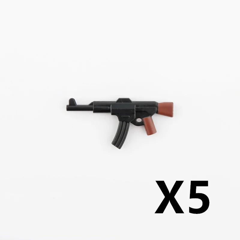5/10 WW2 Soldier Weapons Building Block Two-color Printing Machine Rifle Submachine Sniper Guns Military Accessories Bricks C238 - CADA BRICKS®