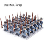 24pcs WW2 Military Army Soldier Soviet US UK German France Building Blocks Set Model Bricks Action Figures Weapon Toys Kids Gift - CADA BRICKS®