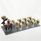 13pcs Castle Knight Rohan Azog Orcs Half-Beast Human Army Elf Guards Roman Solider Minifig Building Block Toys for Kids