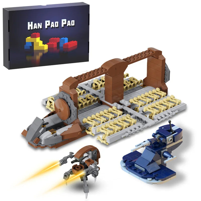 New MOC Movie Space War Platoon Attack Building Blocks Set Destroyer Robot and Imperial Troop Transport Bricks Toys For Children - CADA BRICKS®