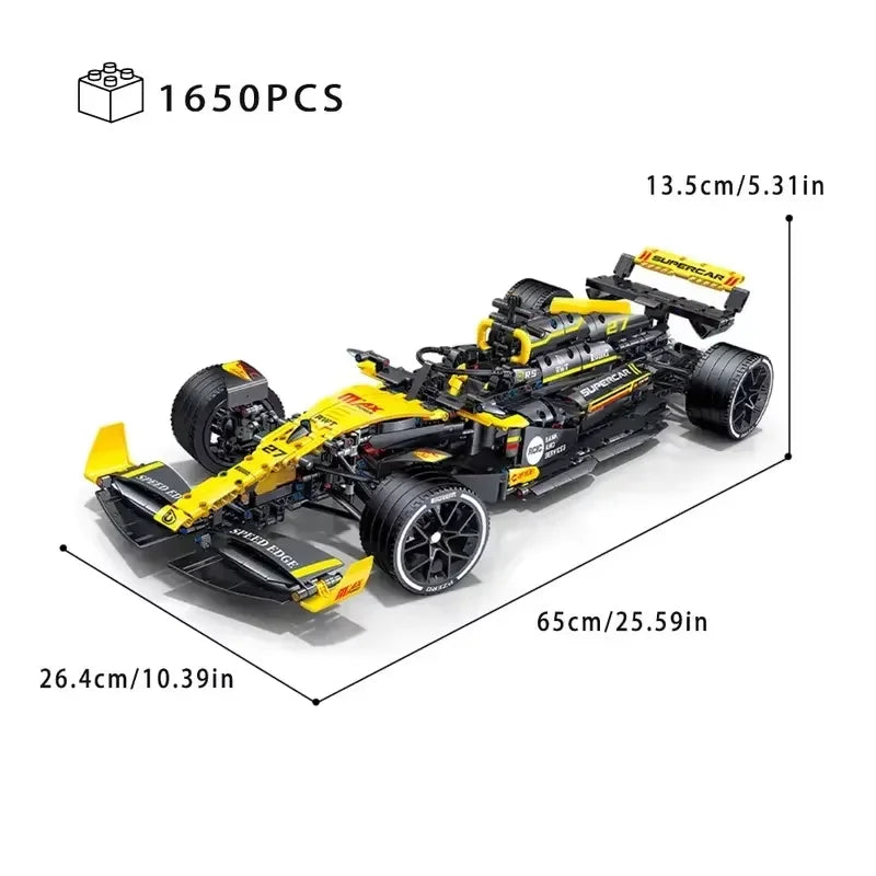 2025 NEW Technical Super Racing 1:8 Formula Building block Racing F1 kit Assembly Model Bricks Toy Adults Children Birthday Gift - CADA BRICKS®