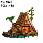 1486pcs Forest Tree House Micro Building Block Model Set Architecture With LED Light Set Children Friend Kids Birthday Toys Gift - CADA BRICKS®