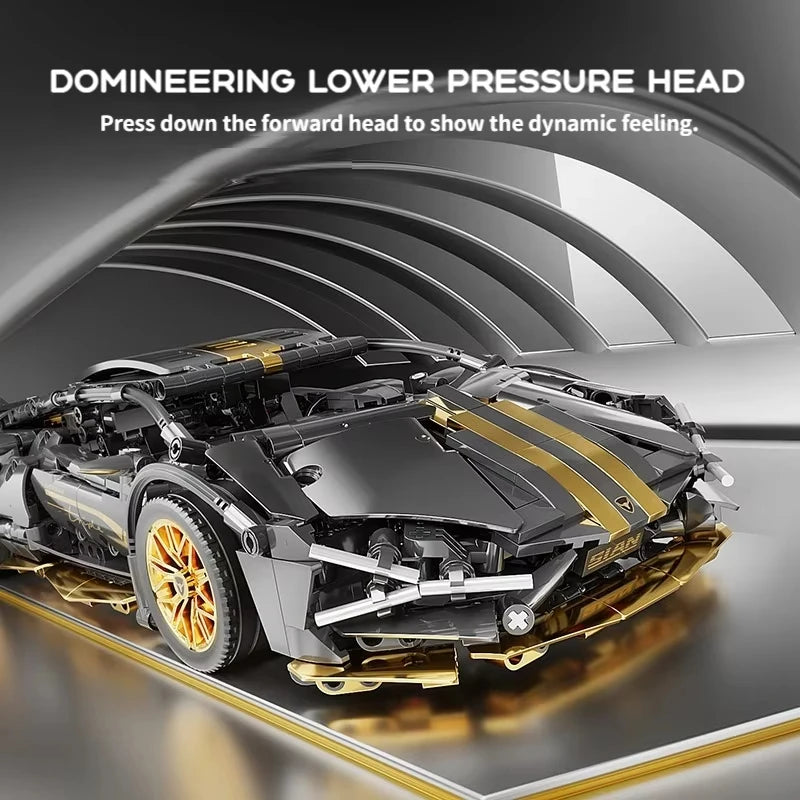 67129 Car MOC 1280pcs Building Blocks Car and Construction Toy Adult Collectible Cars Set to Build 1:14 Scale Sports Car Model - CADA BRICKS®