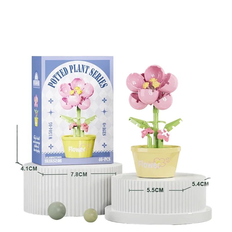 Bouquet Flower Mini Diy Building Block Toys for Children Bricks Blocks for Adults Constructor Micro Bricks Construction Set Gift - CADA BRICKS®