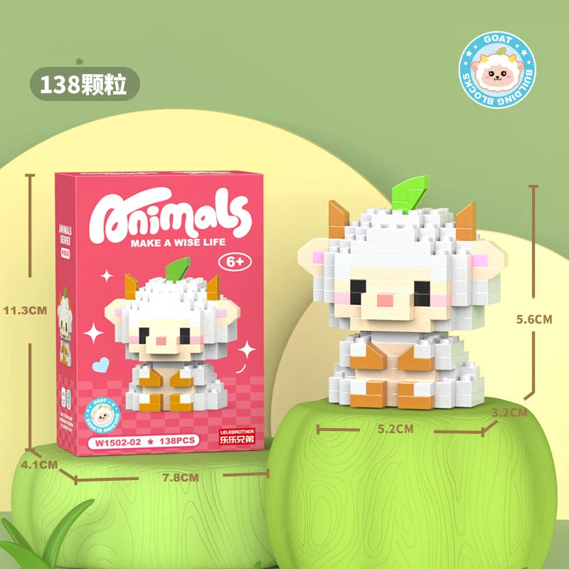 Cat Micro Diamond Small Particles Assembled Building Blocks Animals Mini Brock Building Construction Toys for Kids Boys  9 to 12 - CADA BRICKS®