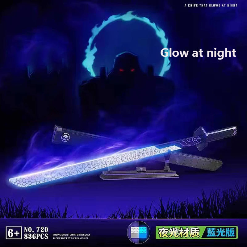 Samurai Sword Building Blocks Ninja Blade Katana Japanese Anime Butterfly Nichirin Knife Bricks MOC Children Toys for Adult Gift - CADA BRICKS®